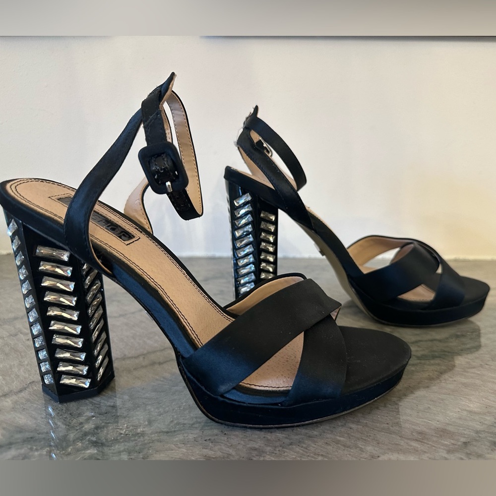 topshop platform satin heeled sandals